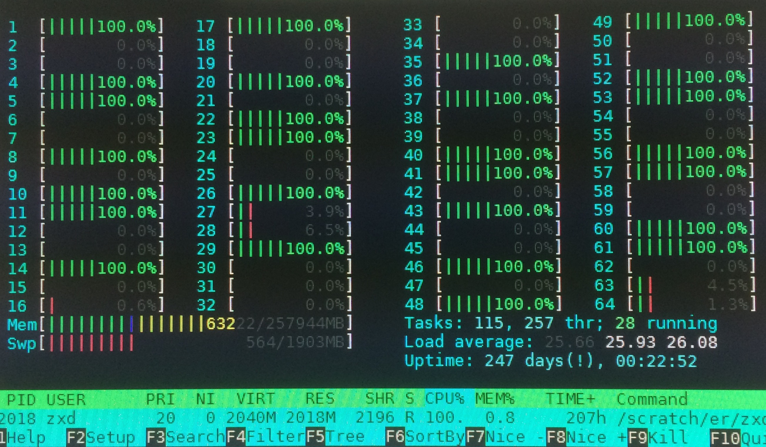 I learned how to parallelize computations that summer.